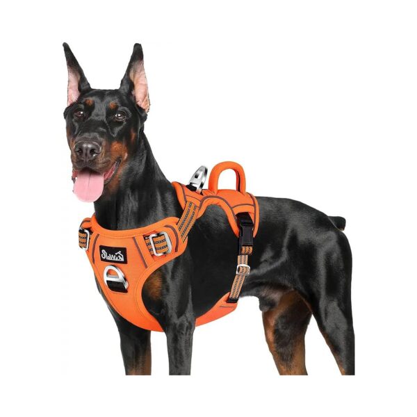 Comfortable Dog Vest with Top Vertical Handle and Soft Padded Body for Reduced Pulling