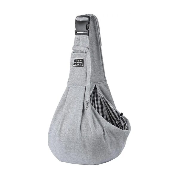 Comfortable Hands-Free Dog Sling for Small Pets 10-15lbs Oxford Cloth Grey