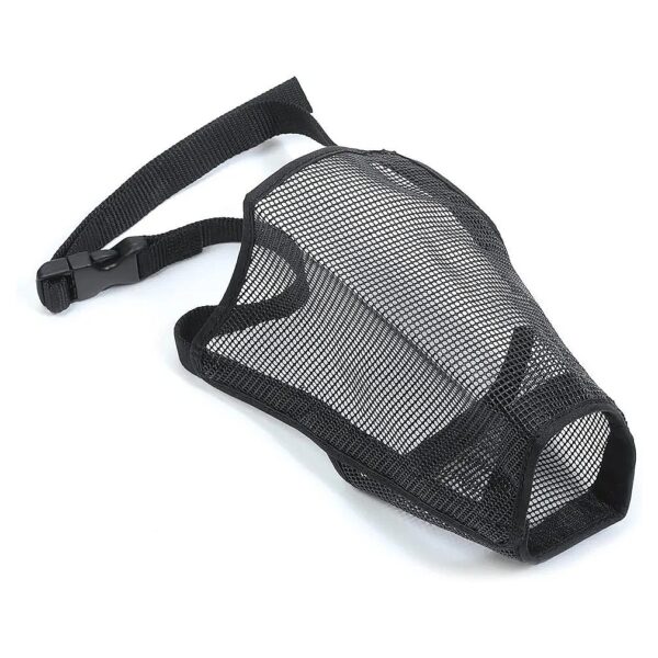 Comfortable Mesh Muzzle for Rottweiler Dogs Size 5, 26x18cm Black