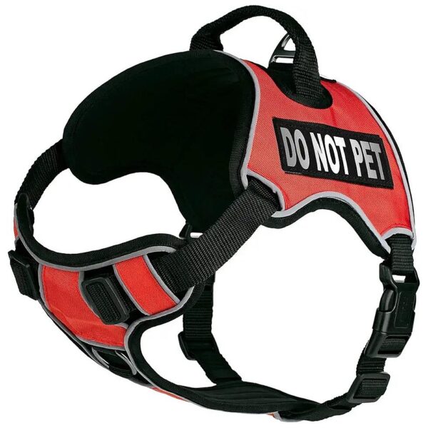 Comfortable No-Pull Dog Harness with Reflective Patches and Dual Buckles