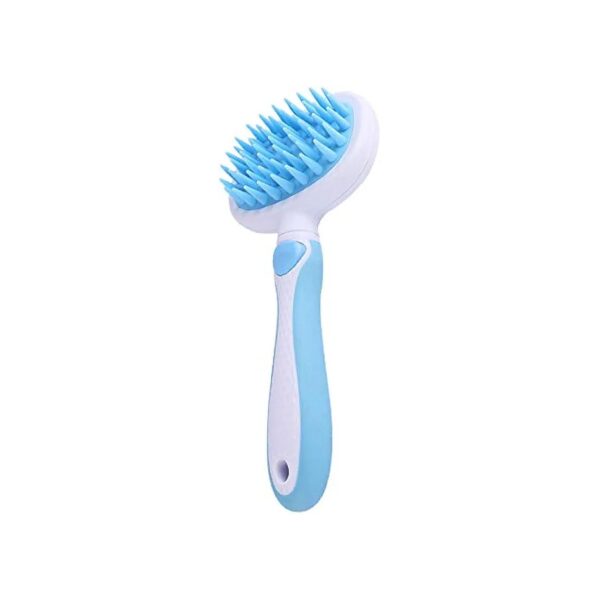 Comfortable Pet Massage Brush for Cats and Dogs, Silicone Bristles for Gentle Grooming