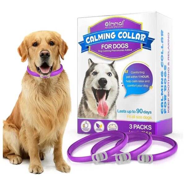 Comfortable Pheromone Dog Collar - Adjustable Relaxing Collar for All Dog Sizes