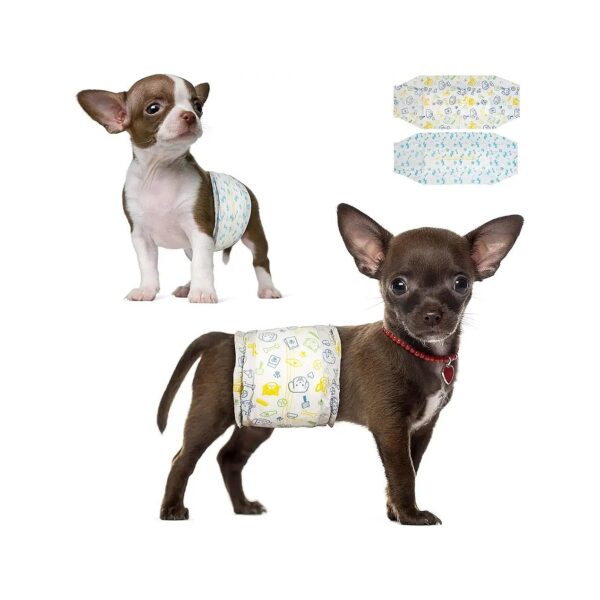 Comfortable and Absorbent Dog Diapers for Small to Large Male Dogs