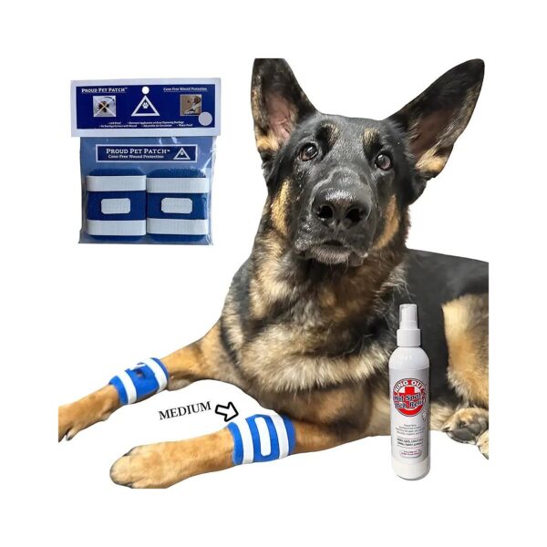 Comfortable and Adjustable Dog Bandage for Hot Spots and Lick Granuloma