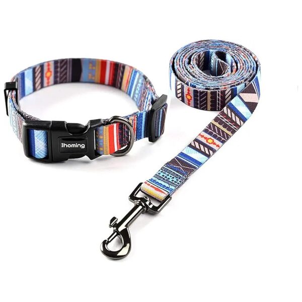 Comfortable and Adjustable Dog Collar and Leash Set for Small Breed Dogs and Cats