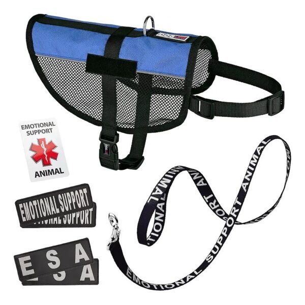 Comfortable and Adjustable Emotional Support Dog Harness Vest with ESA ID Card