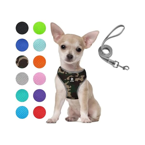 Comfortable and Adjustable Reflective Harness for Small to Medium Dogs