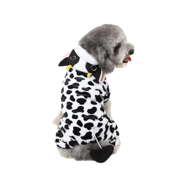 Comfortable and Cute Cow Dog Costume for Small to Medium Dogs