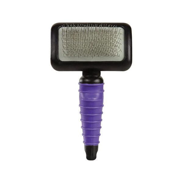 Comfortable and Durable Purple Slicker Brush for Grooming Pets