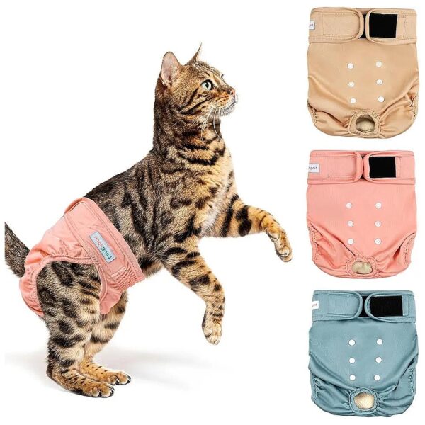 Comfortable and Practical Cat Diapers for Female Male Cats