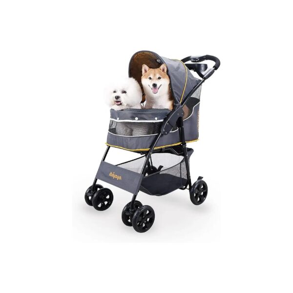 Comfortable and Safe Pet Stroller for Small Dogs, Medium Dogs, and Cats, Up to 44lbs