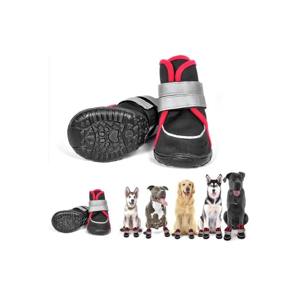 Comfortable and Supportive Waterproof Dog Shoes for Medium Sized Dogs