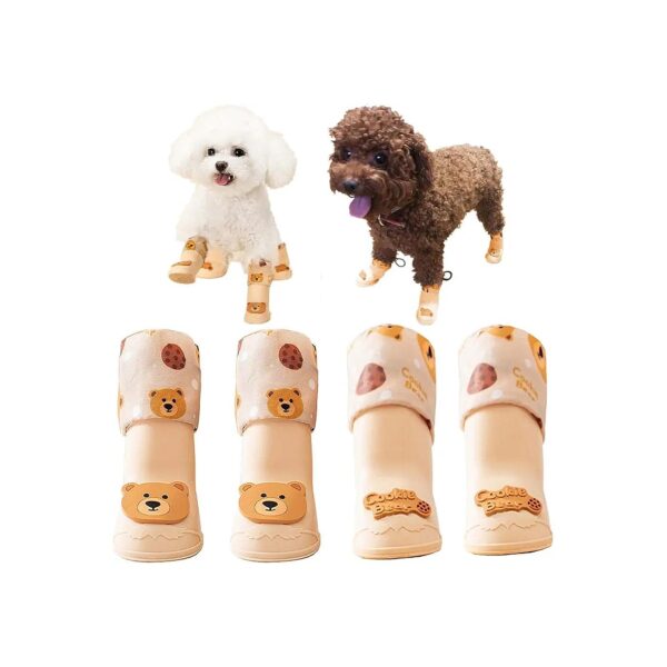 Comfortable and Waterproof Dog Boots for Small Breed Dogs in Heavy Snow