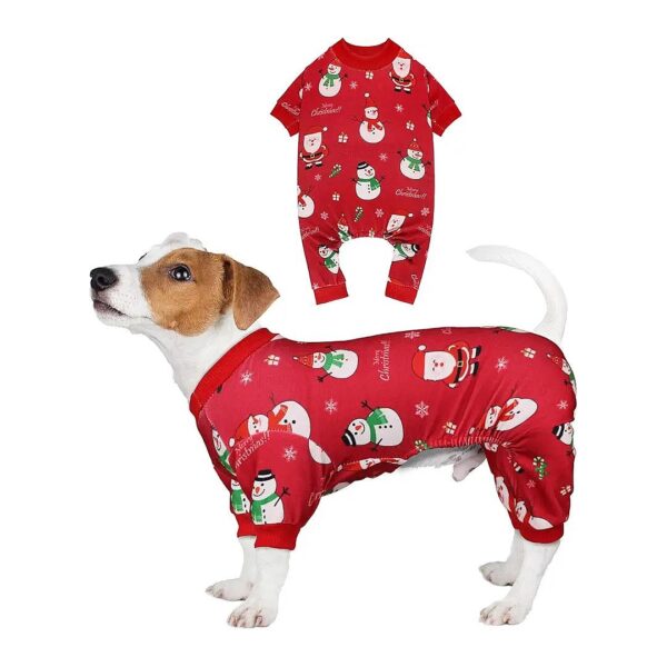 Comfy Snowman Dog Pajamas for Small Dogs - Fun and Unique Christmas Design