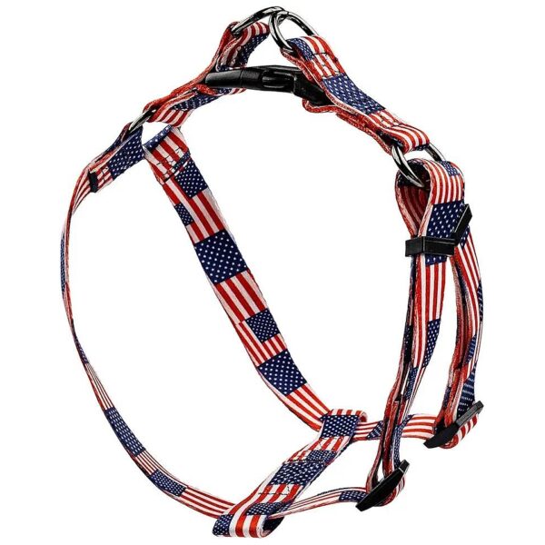 Comfy and Durable Stars and Stripes Print Dog Harness for Small Medium and Large Dogs