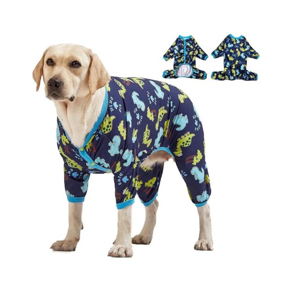 Comfy and Stylish Dog Jammies for Large Dogs with Cute Dinosaur Print