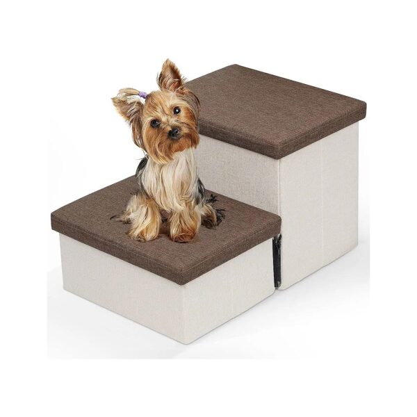 Compact Storage Folding Dog Stairs for Small Breed Pets