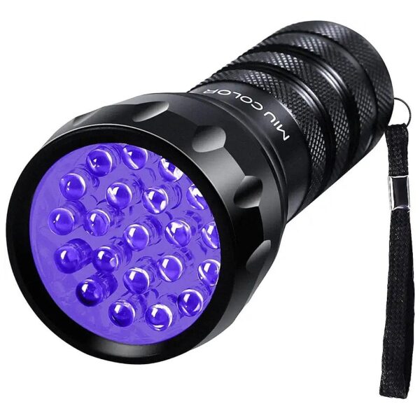 Compact UV Light Flashlight for Dog Urine Detection and Scorpion Hunting