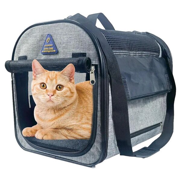 Compact and Collapsible Pet Carrier for Small to Medium Pets