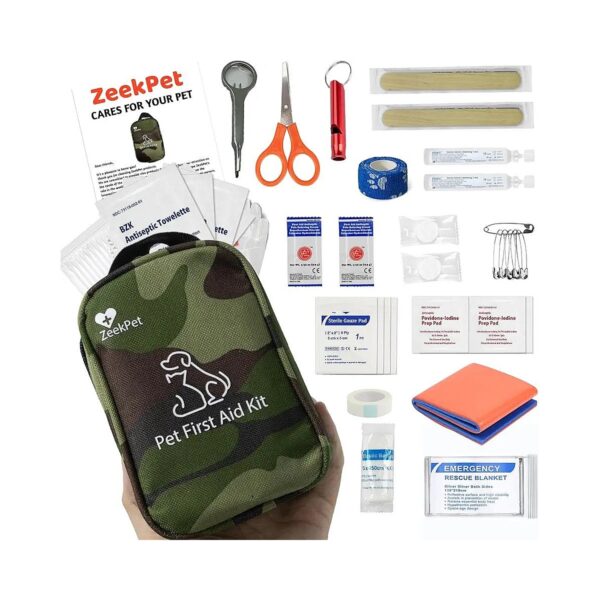 Compact and Convenient Pet First Aid Kit for Outdoor Adventures with Pet Guide Book