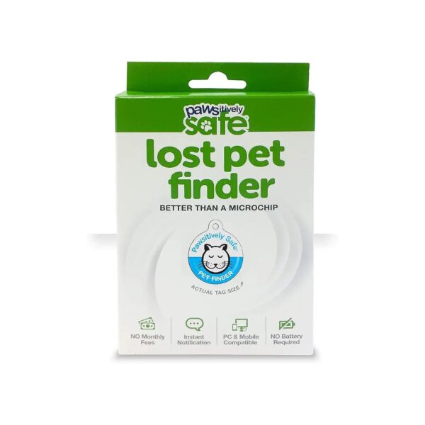 Compact and Portable Blue Cat Identification Tag for Lost Pets