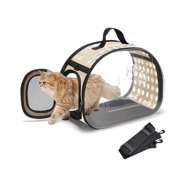 Compact and Portable Cat Carrier Bag for Small Pets and Travel