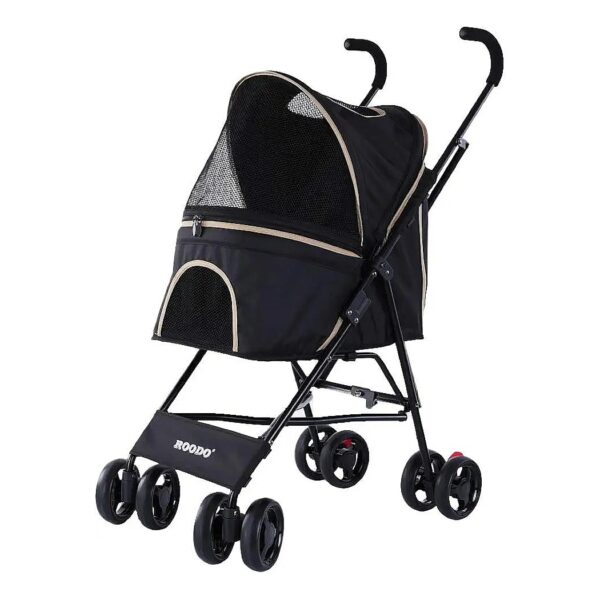 Compact and Portable Pet Stroller for Small Dogs and Cats Under 20lbs