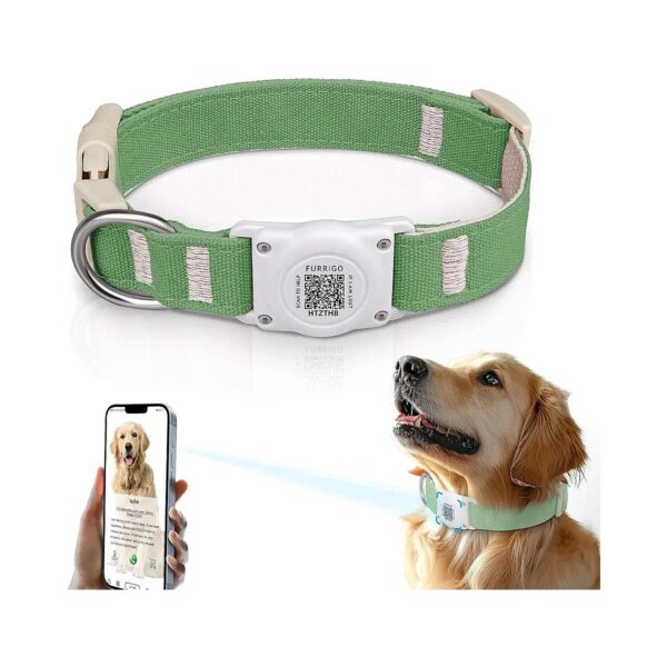 Compatibility with Airtag and Other Apple Devices - Waterproof Dog Collar