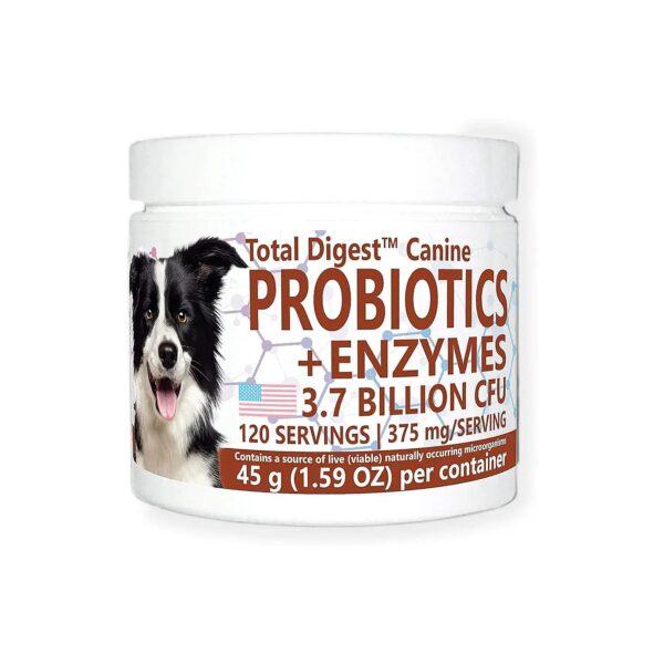 Complete Digestive Supplement for Dogs with Probiotics, Enzymes, and Prebiotics