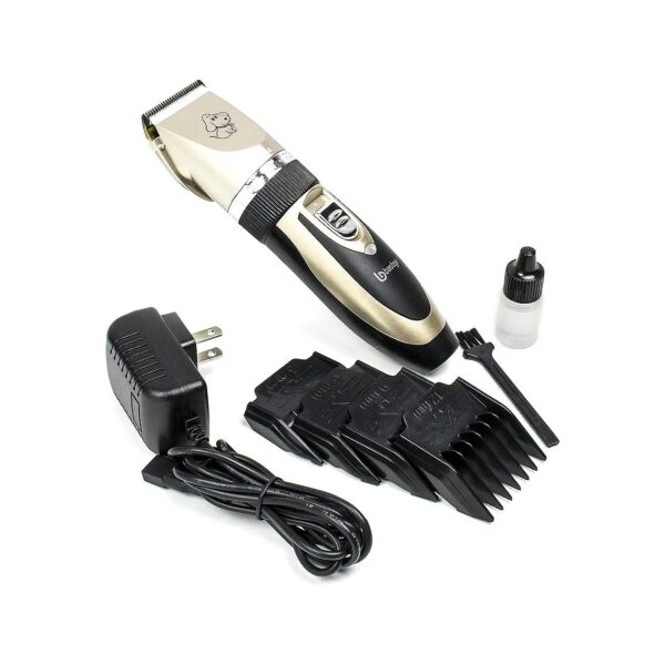 Complete Pet Grooming Set with Cordless Clippers, Brushes, and Combs for Dogs and Cats