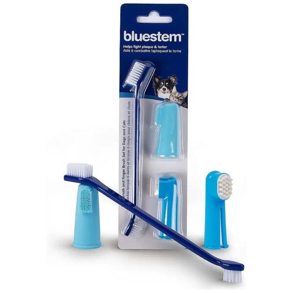 Complete Pet Toothbrush Kit for Dental Care with Gum Massager and Soft Bristles