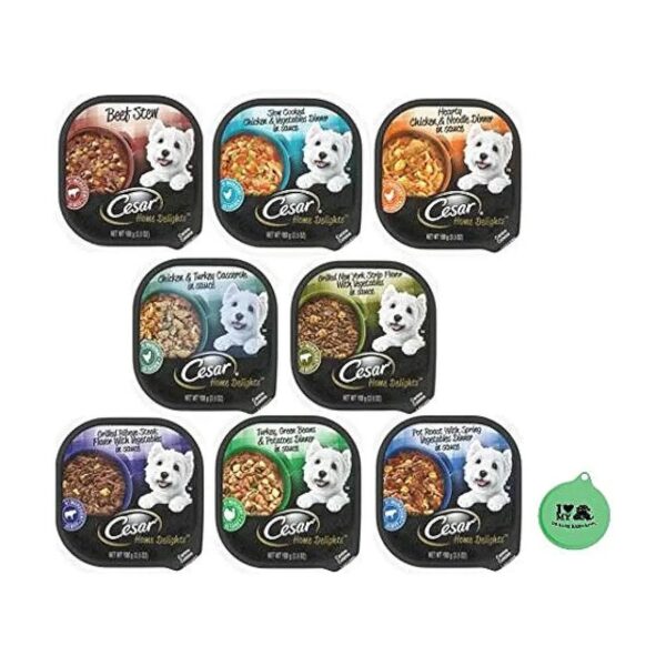 Complete Wet Dog Food Variety Pack for All Life Stages with 8 Mouth-Watering Flavors