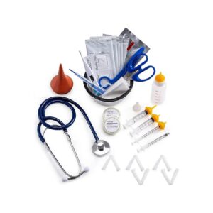 Complete Whelping Kit for Puppy and Kitten Care with Aspirator and Thermometer