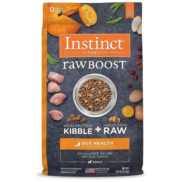 Complete and Balanced Raw Boosted Grain Free Dog Food with Real Chicken