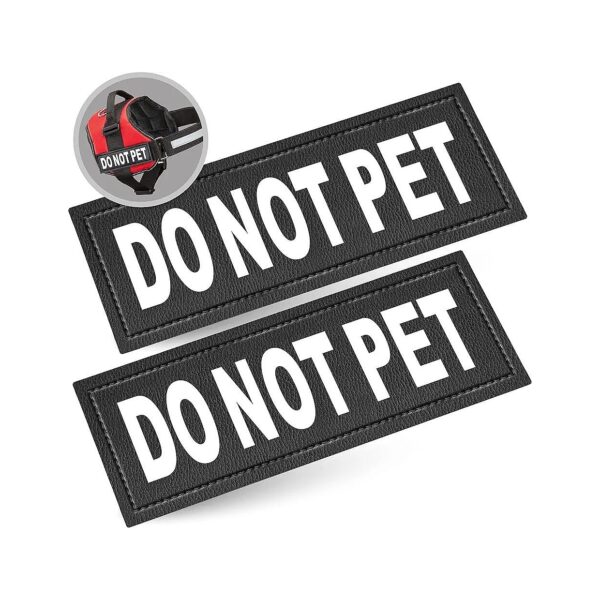 Comprehensive DO NOT PET Patches for Working Dogs' Safety, Visibility, and Pride