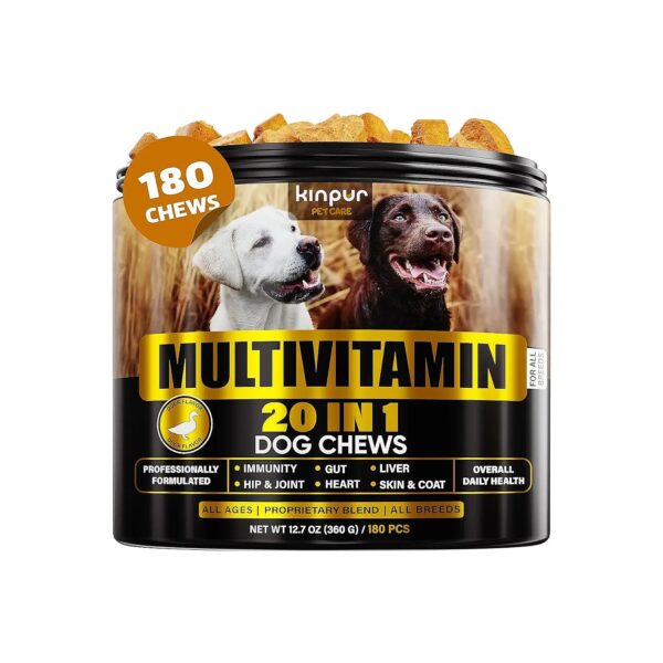 Comprehensive Dog Supplement with 20 Key Vitamins and Minerals for Optimal Health