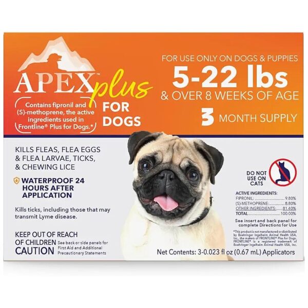 Comprehensive Flea and Tick Prevention for Small Dogs - 3-Month Supply