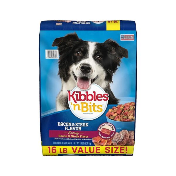 Convenient 16 Pound Bag of Complete and Balanced Dog Food