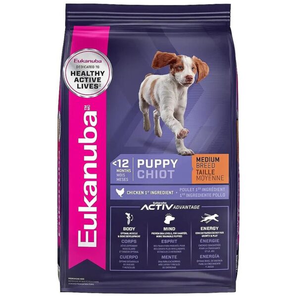 Convenient Dry Food for Medium Breed Puppies 12 Months and Beyond