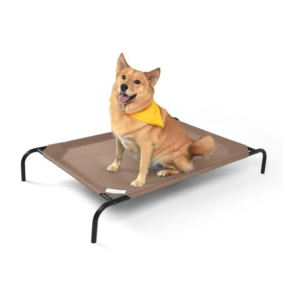 Cooling Elevated Dog Bed for Large Breeds with Lightweight and Portable Design