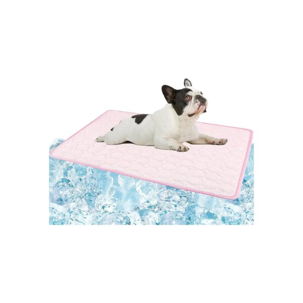 Cooling Mat for Dogs, Unique Soft Ice Silk Material, Machine Washable, Easy to Store