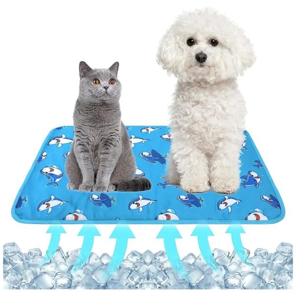 Cooling Pet Sleeping Mat for Small and Medium Dogs with Cooling Fiber Technology