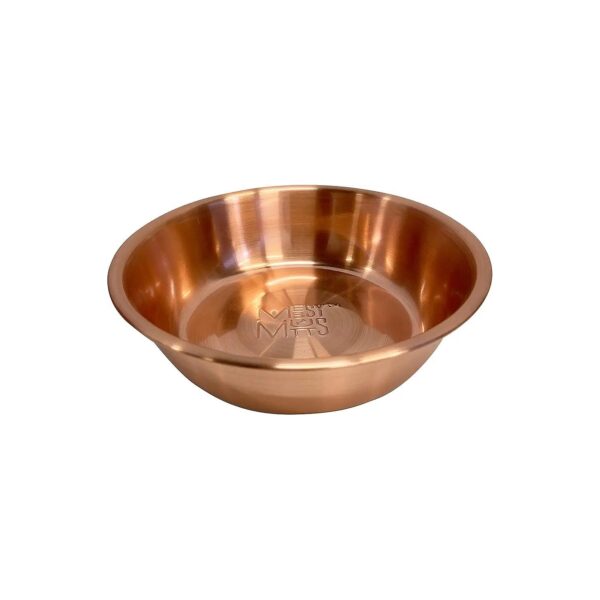 Copper Colored Stainless Steel Dog Bowl for Medium Pets