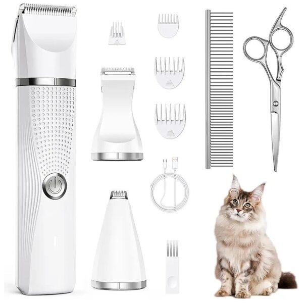 Cordless Cat Claw Fur Trimmer Kit for Grooming Cats and Small Animals at Home with Ease