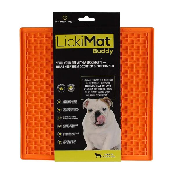 Cotton Dog Lick Mat for Slow Feeding Meals with Peanut Butter or Yogurt