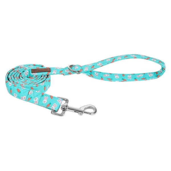 Cotton Easter Dog Leash and Collar Combination for Small Medium Large Dogs