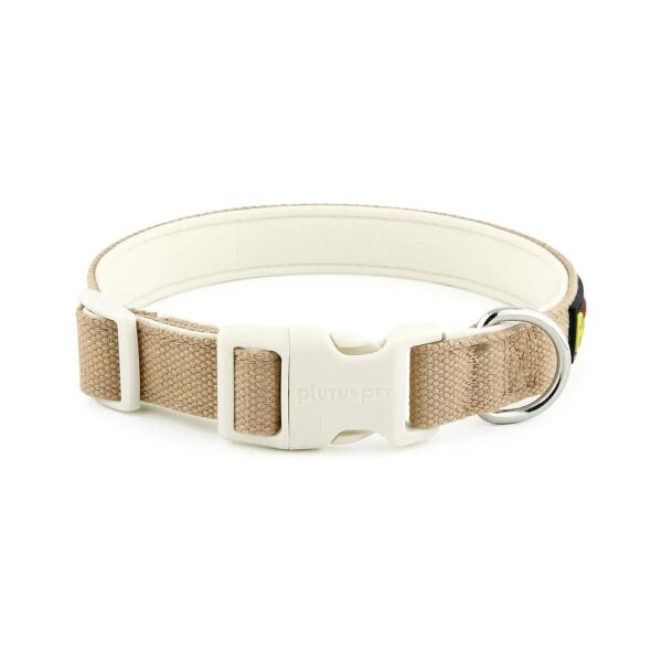 Cotton Heavy Duty Dog Collar with Soft Padding for Small Medium and Large Breeds