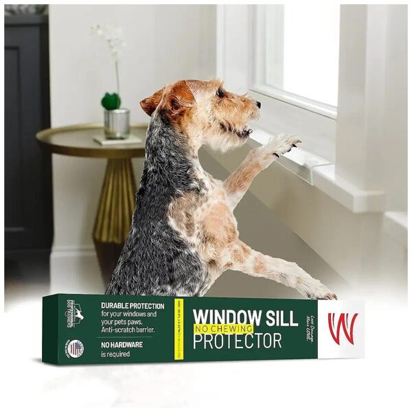 Crisp Clear Window Sill Protector for Pet Paw Safety