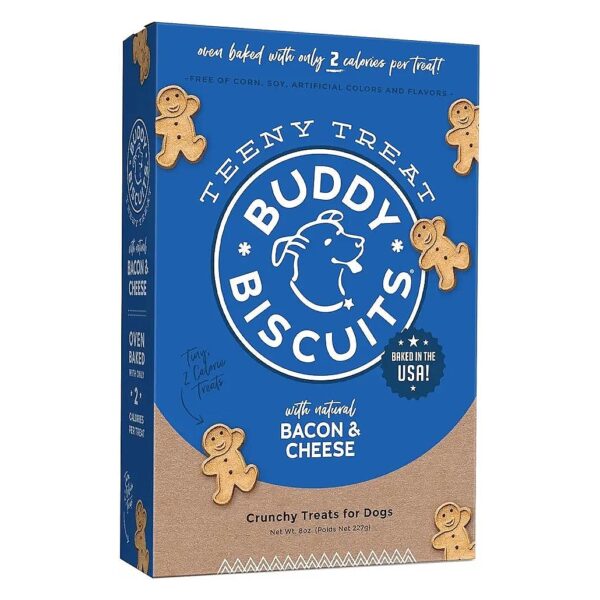 Crunchy Dog Treats for Small Breed Dogs Made with Bacon and Cheese