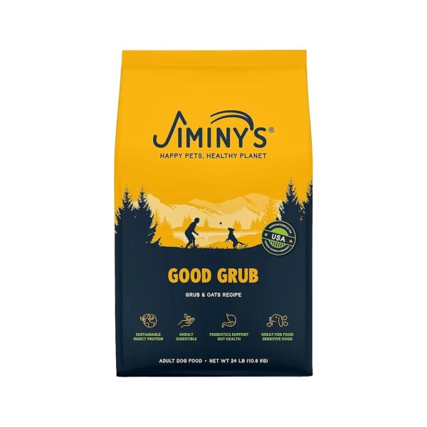 Crunchy, Easily Digestible Kibble Dog Food with Insect Protein for Healthy Teeth and Gums